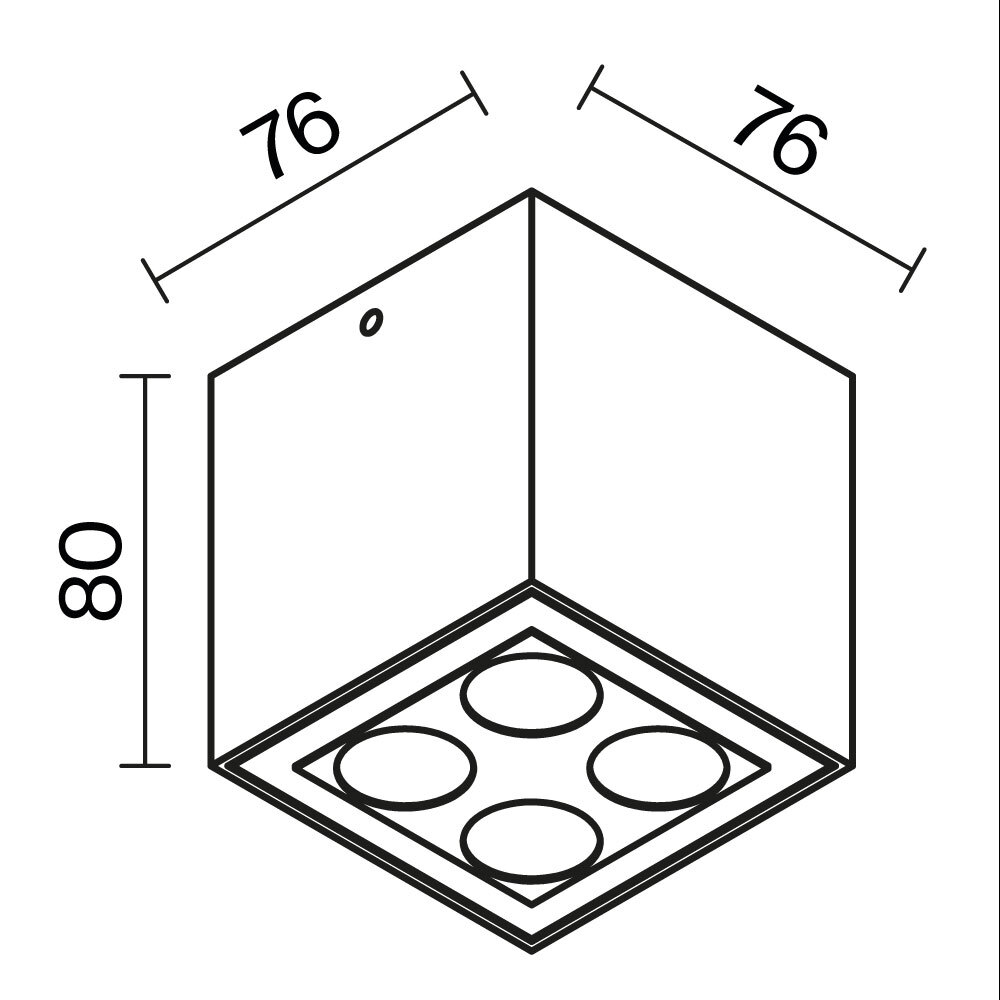 Уличный потолочный светильник Outdoor O309CL-L8GF3K