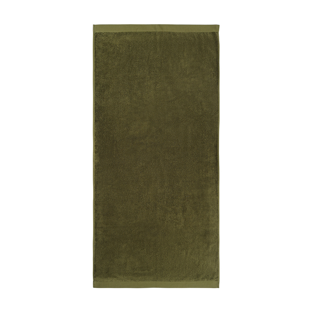 Полотенце банное оливкового цвета из коллекции essential, 70х140 см
