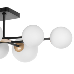 815380 Люстра CROCO 8х40W E14 ЧЕРНЫЙ МАТОВЫЙ/ЗОЛОТО