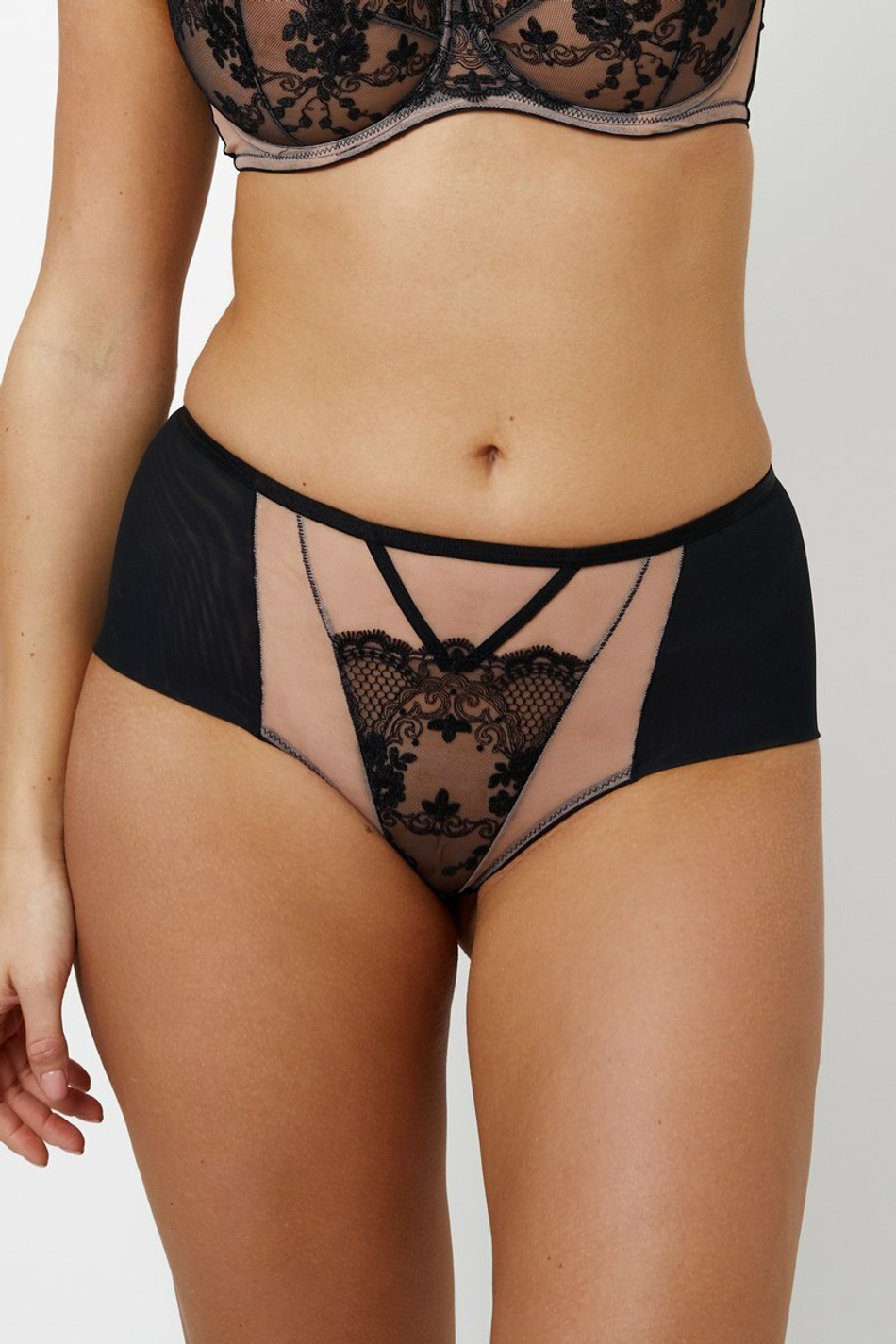 VENETIA BLACK Трусы высокие