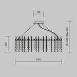 Подвесной светильник Maytoni MOD036PL-18N