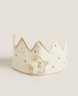 Декоративный венок Zara Home, хлопок, бежевый, 7611/722