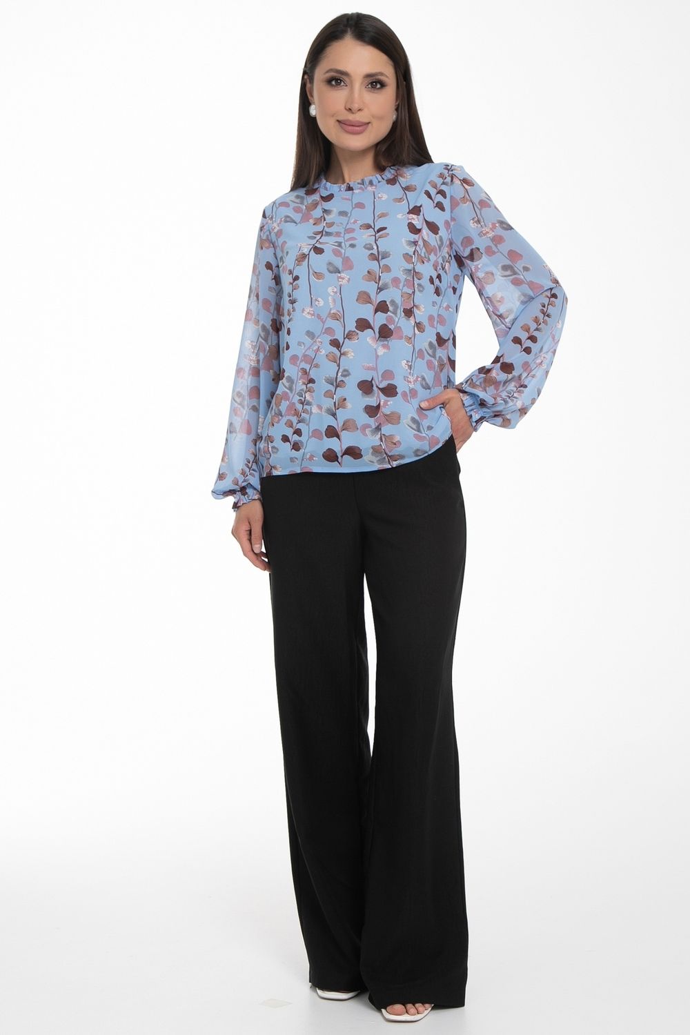 Блуза Волшебный шифон (небесный) Diolche