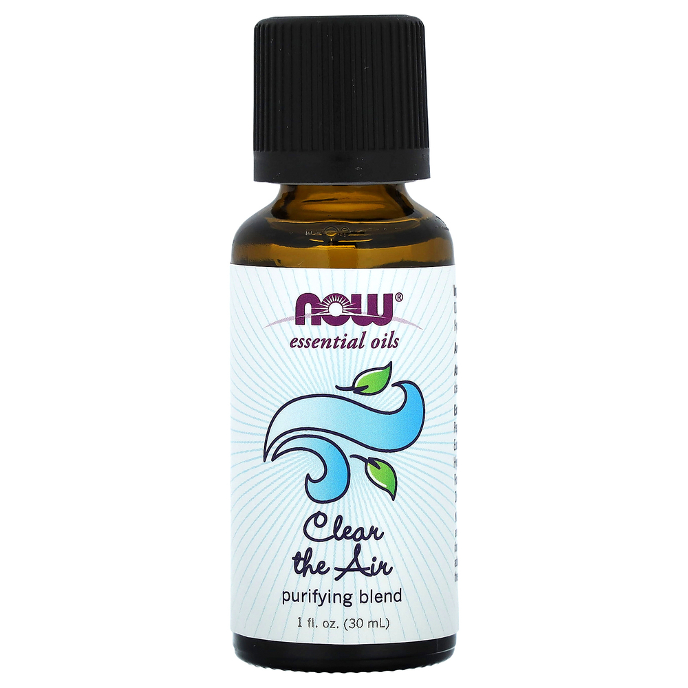 NOW Foods, Essential Oils, Clear the Air, очищающая смесь, 10 мл (1/3 жидк. унции)