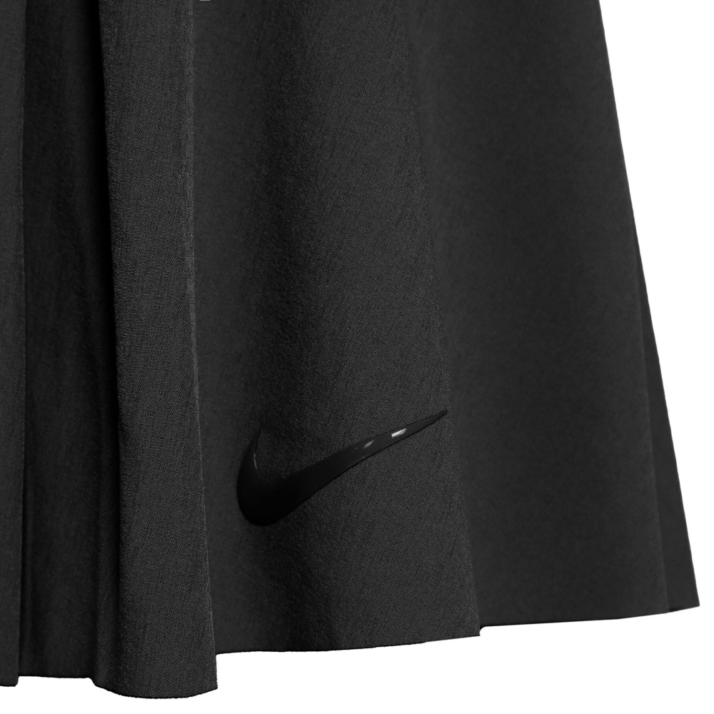 Женская теннисная юбка Nike Club Short Skirt Women - Black, Schwarz Glänzend
