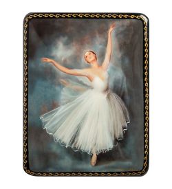 ШК-19/ 8-E Шкатулка в технике декупаж «Балет» (10х8х3,5)