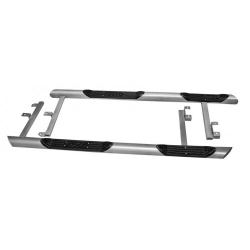 Пороги «Труба Люкс» с проступью,  Chevrolet Niva (03.2009 -)/Lada Niva (07.2020 -)/Нива Тревел
