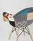 Eames DSW обивка тканевая в стиле пэчворк, ножки из массива бука