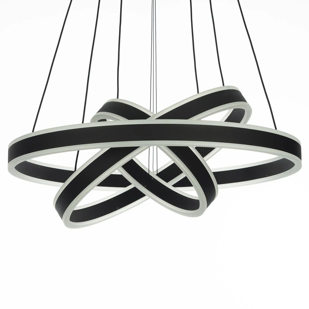 Citilux Дуэт CL719651 LED Люстра подвесная с пультом Чёрная