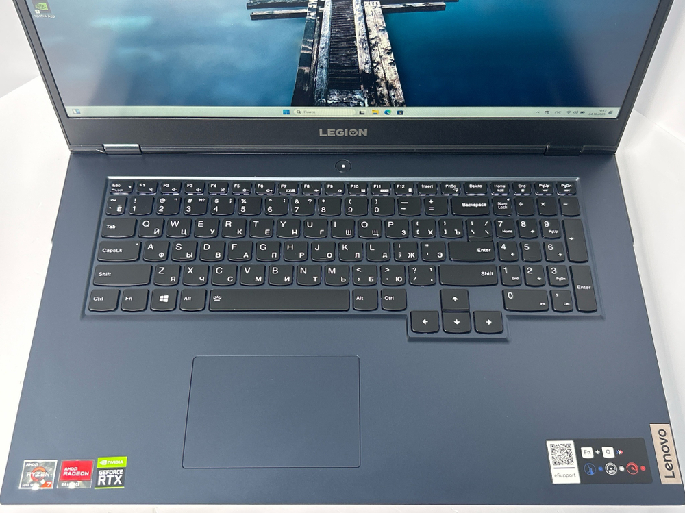 Ноутбук Lenovo Legion 5 17ACH6H (82JY0007RK) 17.3"/AMD Ryzen 7 5800H/RAM 16GB/SSD 512GB/nVidia GeForce RTX 3060 6GB/IPS 144Hz/1920*1080/DOS/Подсветка кл-ры: LED/черный. Состояние: B1