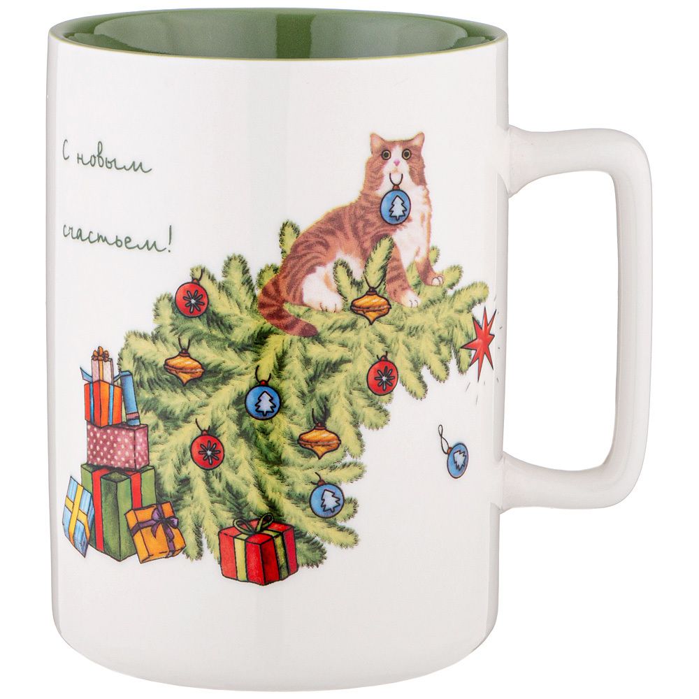 КРУЖКА LEFARD "С НОВЫМ СЧАСТЬЕМ" 400МЛ