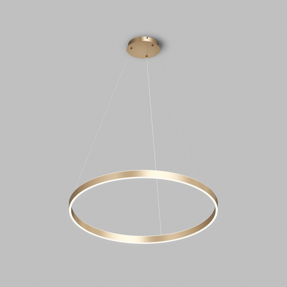 Светильник подвесной RAYDIA, 40 Вт, 3000–4000К, ?600?1500 мм, металл+акрил, матовое золото, свет вве