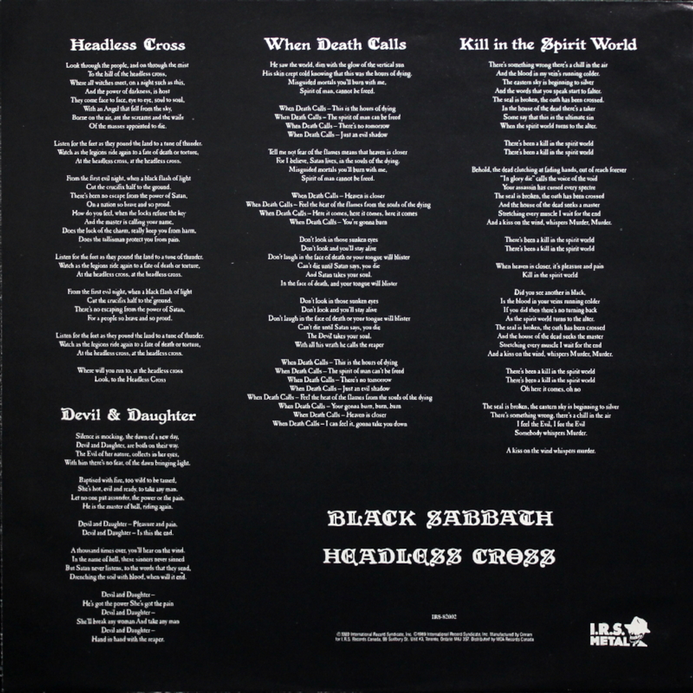 Black Sabbath / Headless Cross (LP)