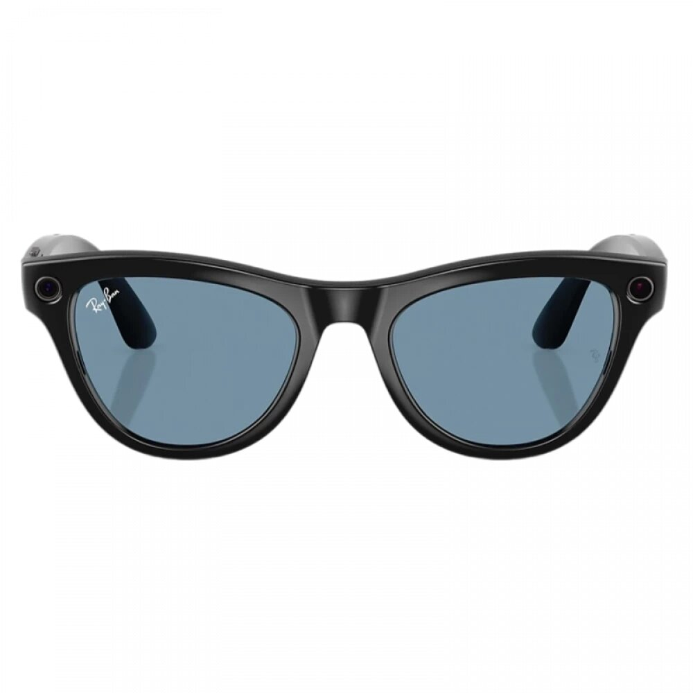 AR очки Ray Ban Skyler (Gen 1) RW4010 Чёрный глянцевый/Небесно-голубой фотохром 150-52mm (601/MF52)