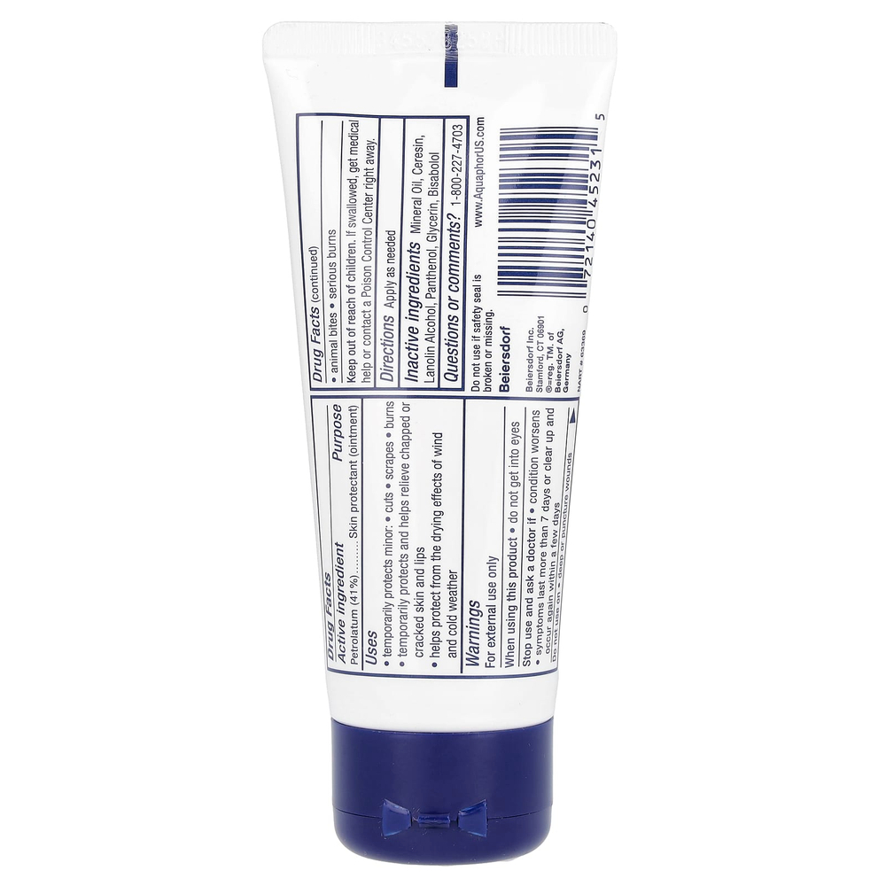 Aquaphor, Лечебная мазь, Advanced Therapy, средство для защиты кожи, 50 г (1,75 унции)