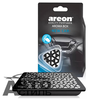 Ароматизатор в банке под сидение AREON  AROMA BOX  - New Car\Новая Машина