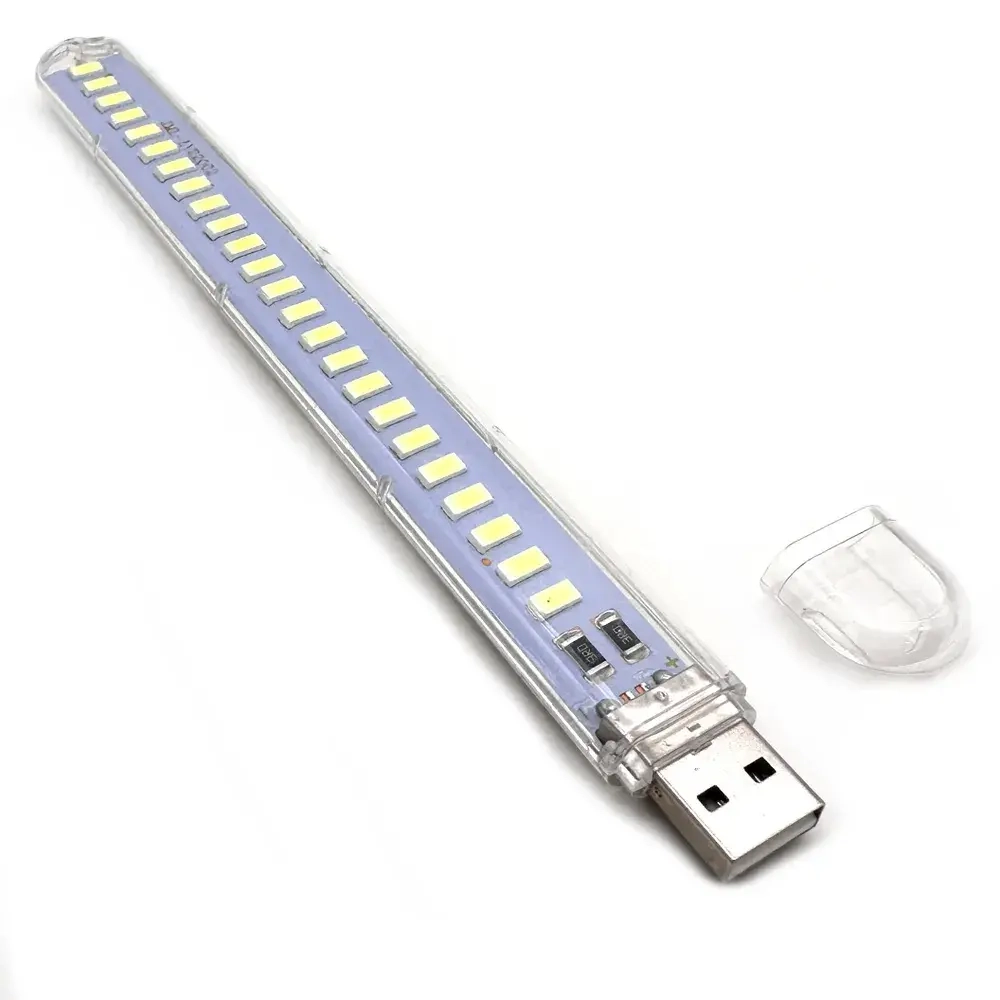 Светодиодный USB светильник, ночник, фонарик - флешка, 24 Led, 5В 12Вт, 180мм