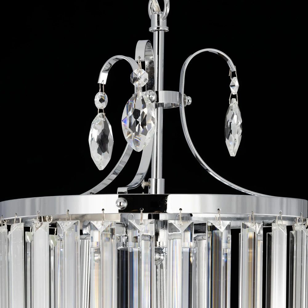 Citilux Инга CL335131 Люстра хрустальная подвесная Хром