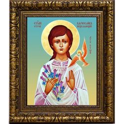 Вячеслав Крашенинников святой отрок. Икона на холсте.