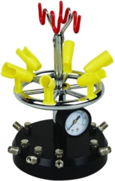 Подставка с манометром для 8 аэрографов (JAS)