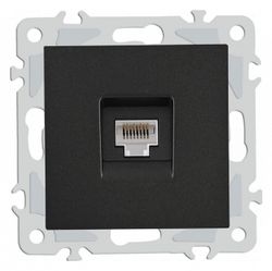 Розетка Ethernet RJ-45 без рамки Arte Milano am-206 206.45-1.black