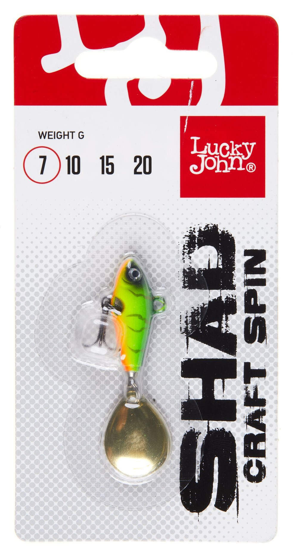 Тейл-спиннер Lucky John SHAD CRAFT SPIN 7г, цвет 003