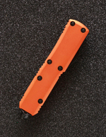 Автоматический складной нож SteelBro UTX-85 Hellhound Black VG-10 719-1OR (оранжевый) фронталка/выкидуха