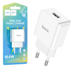 Сетевой адаптер питания HOCO C106A 1USB 2.1A  (белый)