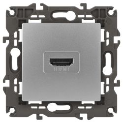 14-3114-03 ЭРА Розетка HDMI, IP20, Эра Elegance, алюминий | Elegance Алюминий