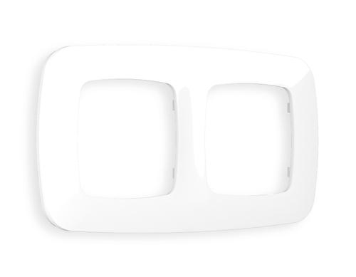 OF140102 Рамка OMEGA Ecta (Белый глянец) 2-ая