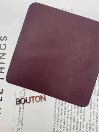 Термоаппликация "BLITZ" Термозаплатка "квадрат" кожзам, замша 12х12 см 04 кожзам бордо