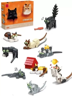 Конструктор Коллекция домашних животных Кошки мечты 443 дет