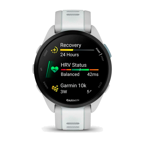 Умные часы Garmin Forerunner 165 Music, Mist Gray/Whitestone (010-02863-B1)