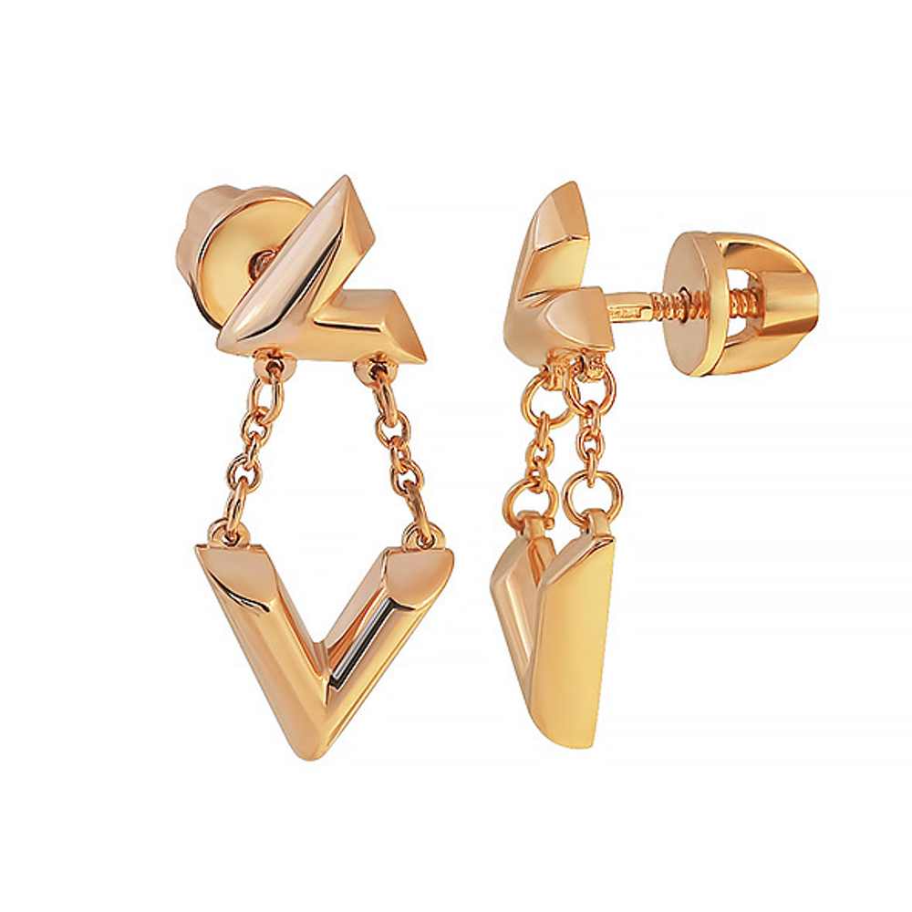 Серьги из золота 585 пробы