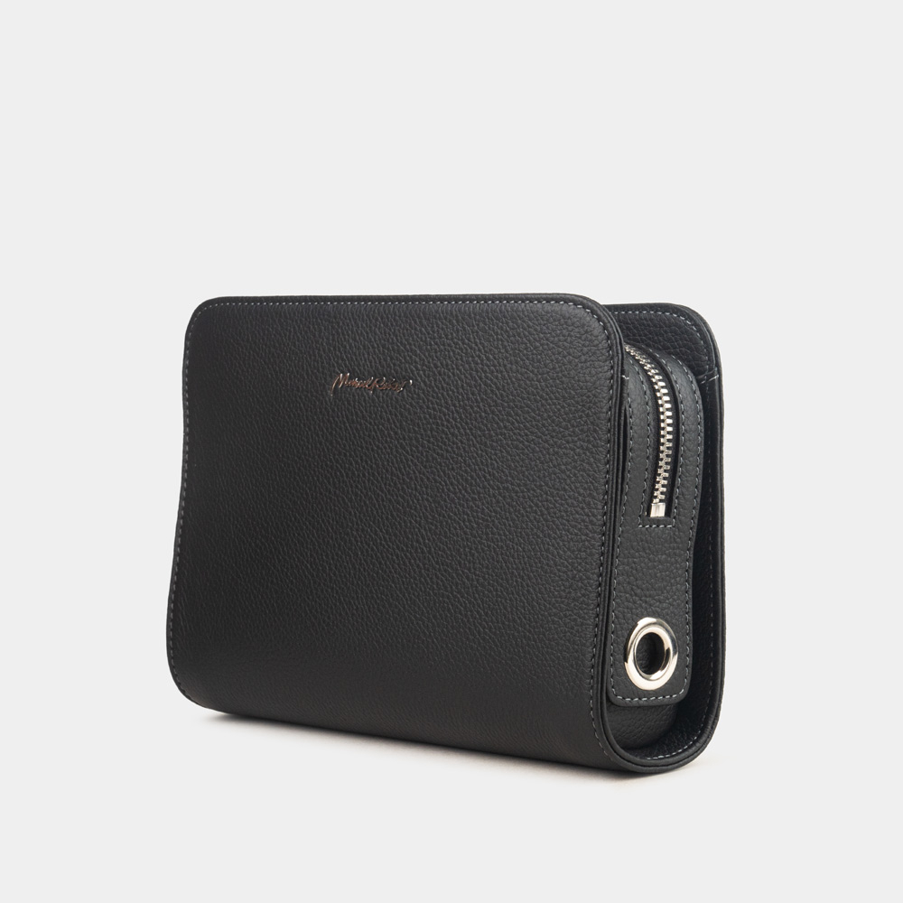 Сумка-трансформер Elodie из кожи теленка, черного цвета