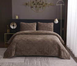 Покрывало 260х260 и 2 наволочки 50х70 Sofi De MarkO Селена Капучино