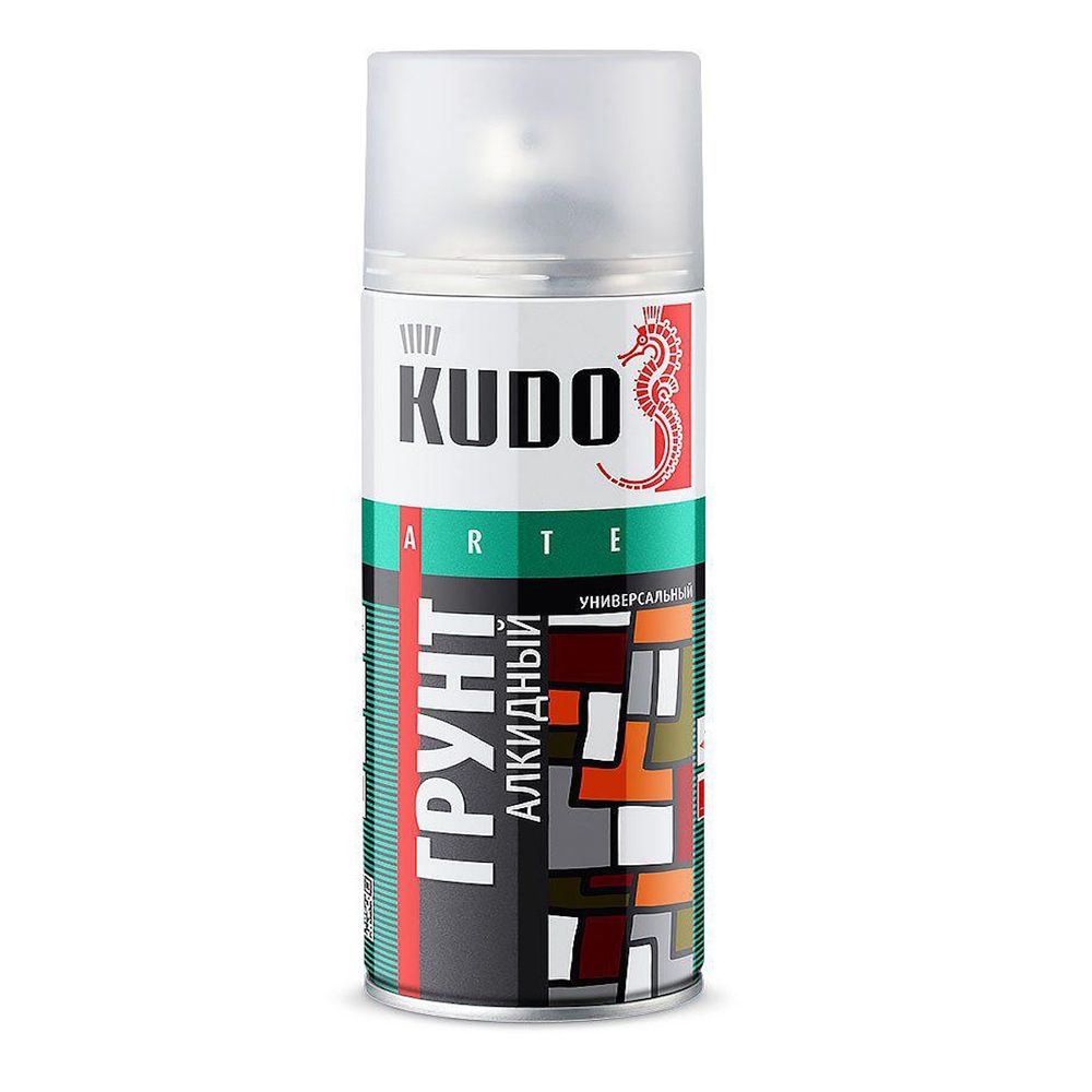 Грунт аэроз. KUDO алкид.  черный  520мл