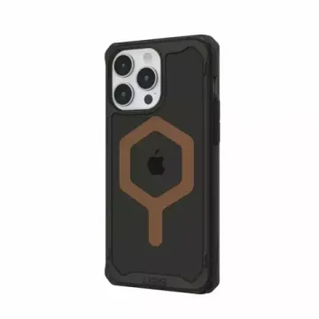 Чехол с поддержкой MAGSAFE Uag Plyo для iPhone 15 Pro 6.1", цвет черный/бронза (Black/Bronze)