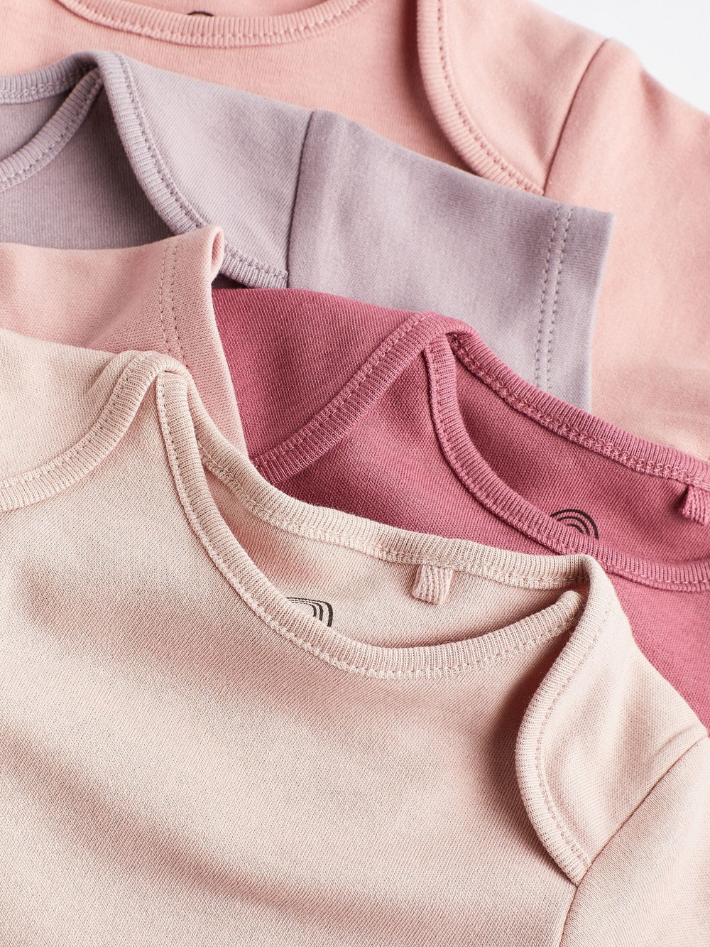 Боди с коротким рукавом для малышей Next C69-647, 5 шт., Розовый