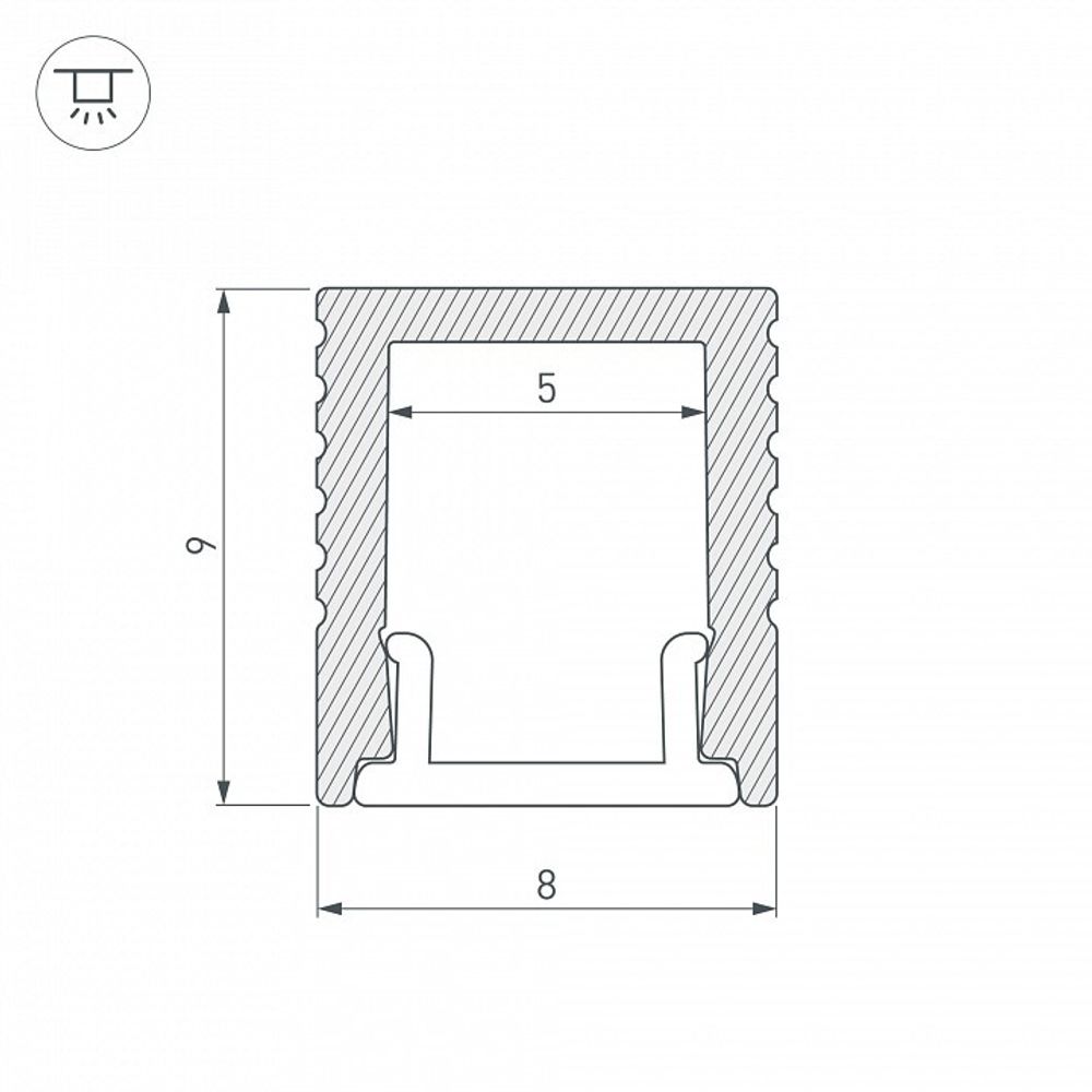 Профиль накладной Arlight SL-MINI 030514