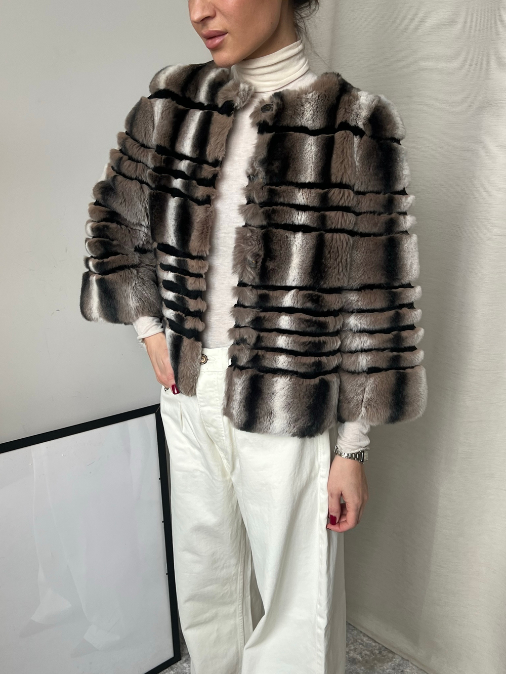 Укороченная шуба Yves Salomon, XS