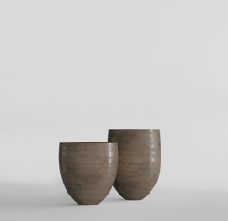 Кашпо, коллекция Concrete (Midnight), форма BARREL