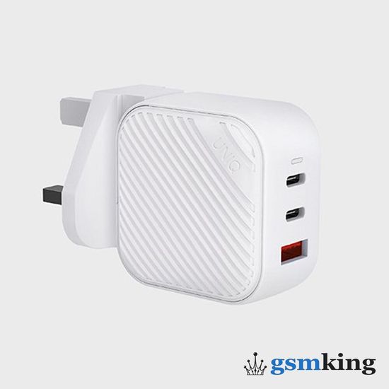 Uniq Verge Pro 66W Gan 2xUSB-C/USB-A White