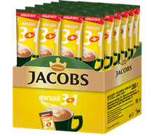 Растворимый кофе Jacobs 3 в 1 Мягкий, в стиках, 24 шт