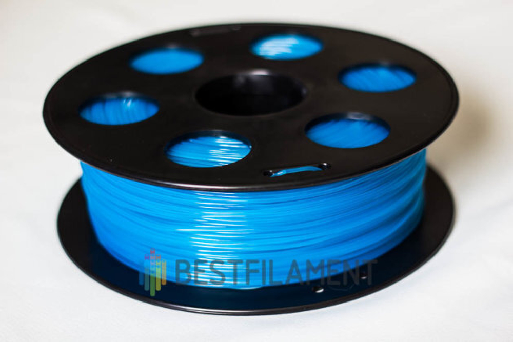 Флуоресцентный PETG пластик Bestfilament для 3D-принтеров, цвет голубой, 1 кг (1,75 мм)