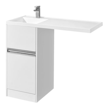 Тумба с раковиной AQUATON Лондри 40 + Лондри 105 левая