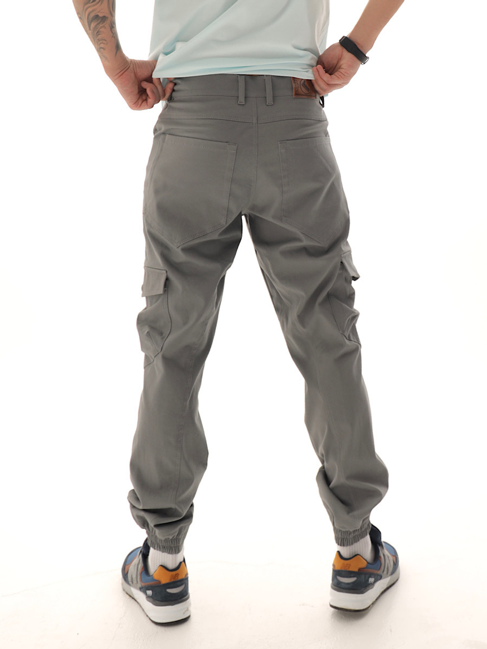 Брюки карго мужские серые Город Горький