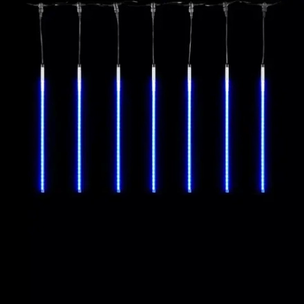 Гирлянда Тающие сосульки 10*0.5 м., 24V., 600 синих LED ламп, коннектор, черный ПВХ, LTC (CCL600-10-1B)