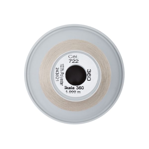 Нитки некрученые Gutermann Skala 360 (5000 метров), 1 кат. | 722 св.бежевый