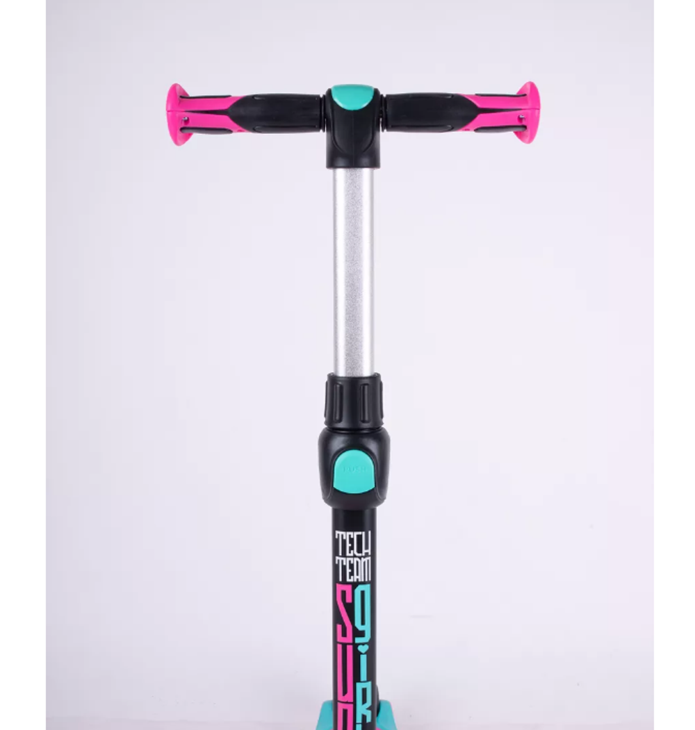 Самокат Tech Team Surf girl celadon-pink 1/4 бирюзовый-розовый